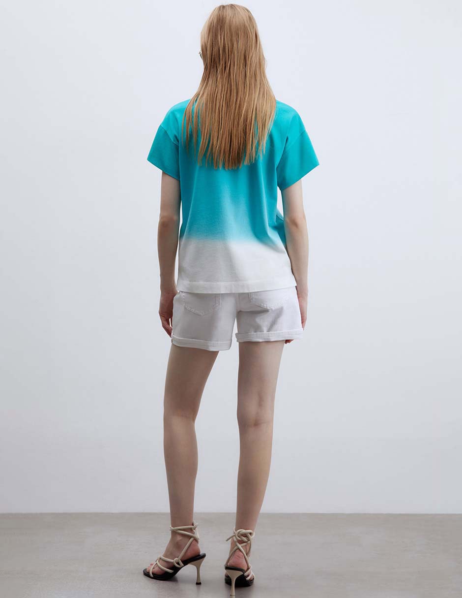 Camiseta Sfera cuello redondo manga corta de algodón