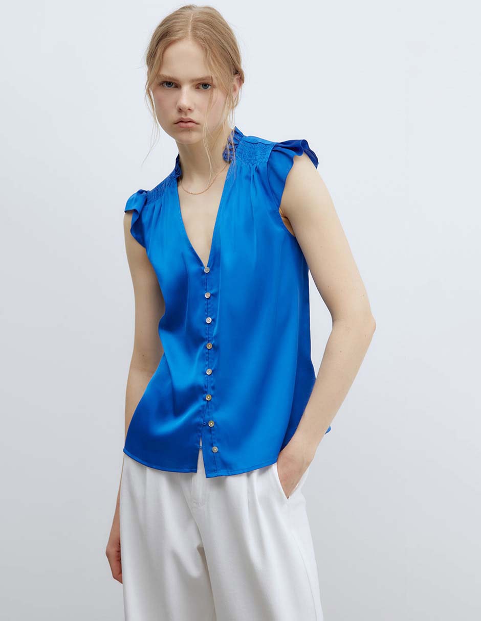 Blusa Sfera manga corta para mujer Blusa Sfera manga corta para mujer
