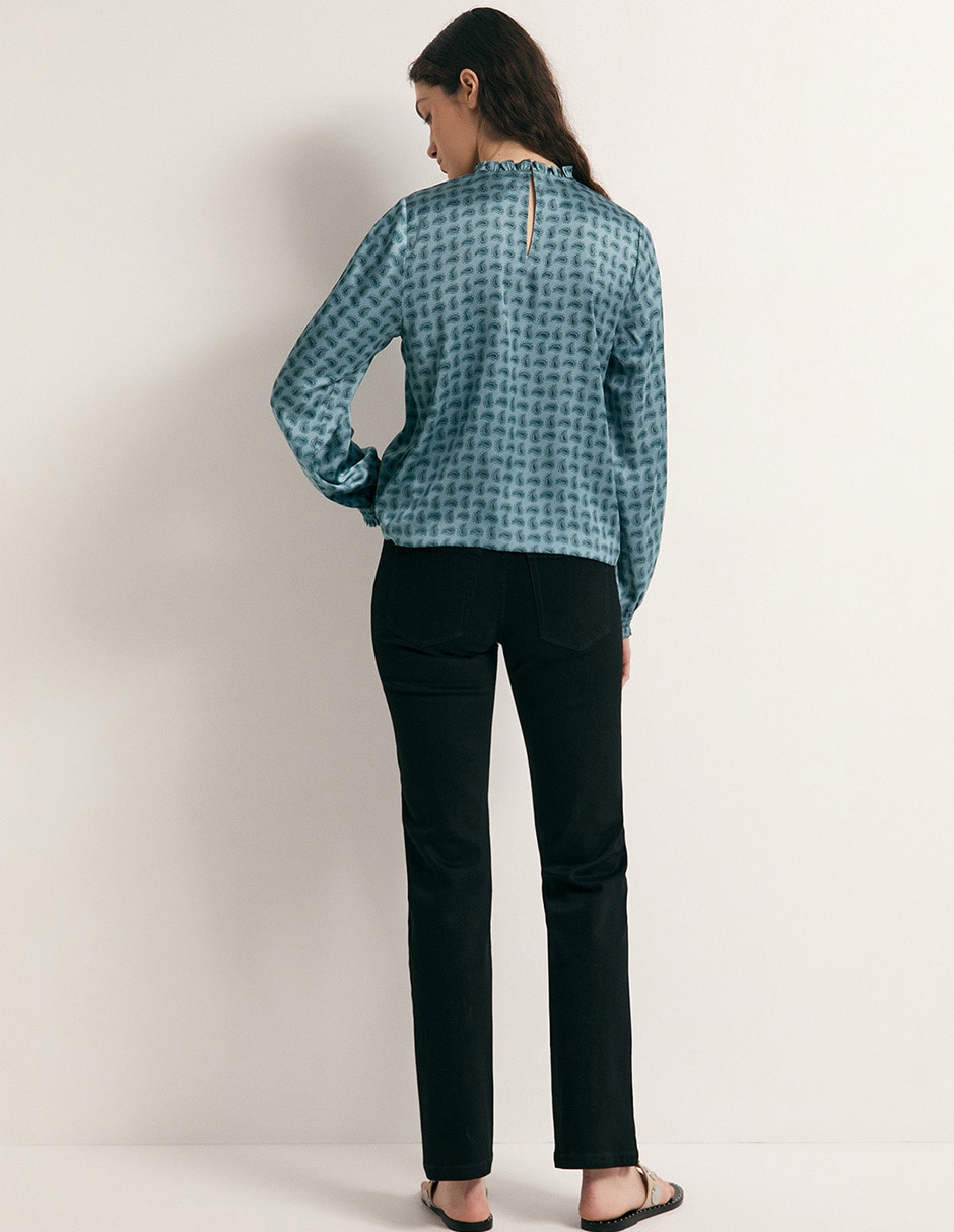 Blusa Sfera manga larga para mujer