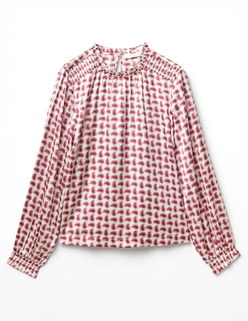 Blusa Sfera manga larga para mujer