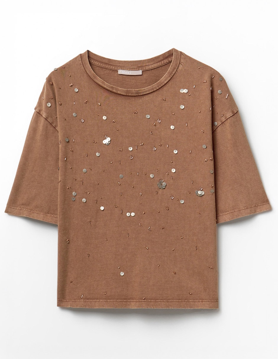 Camiseta Sfera cuello redondo manga corta de algodón 4