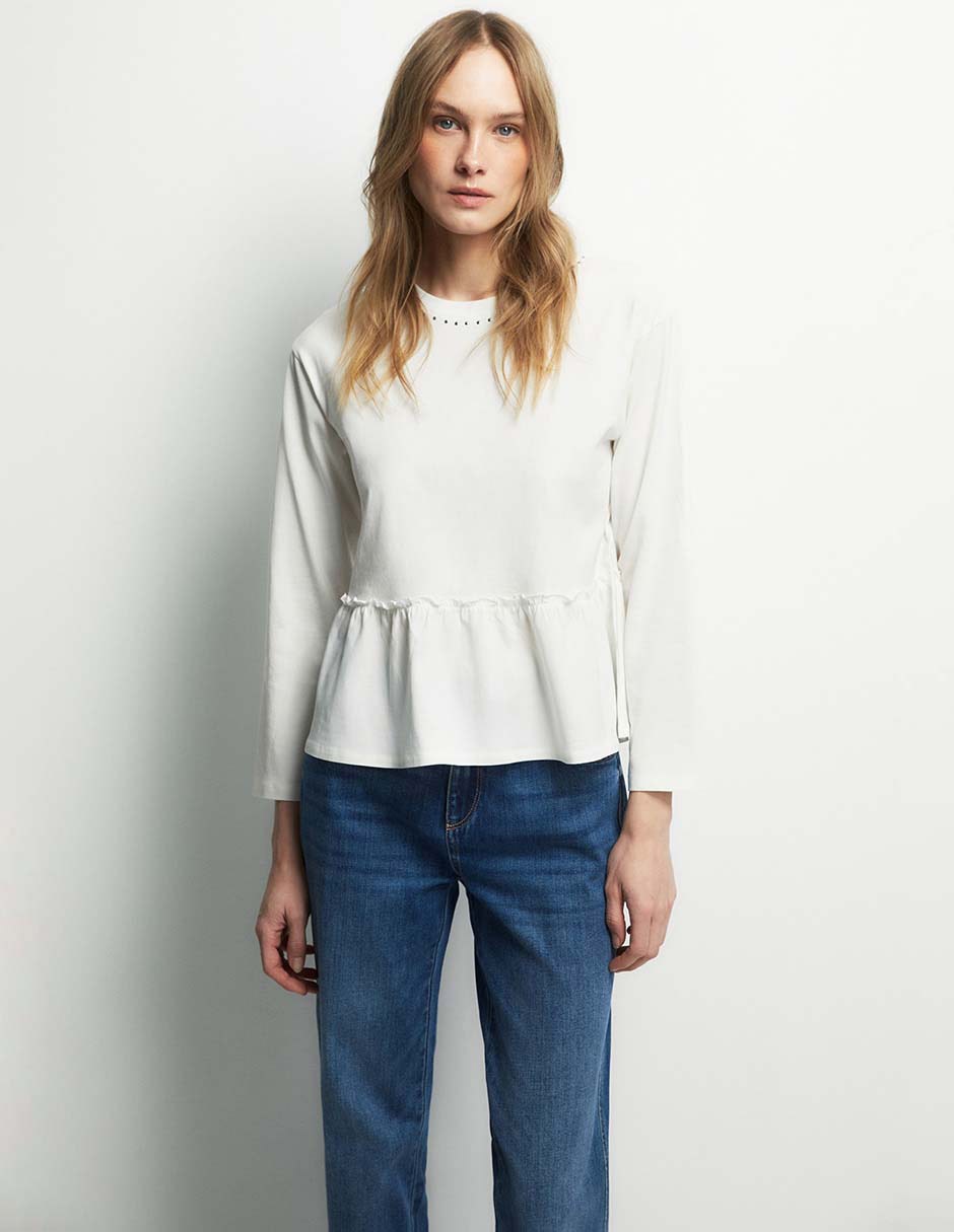 Camiseta Sfera cuello redondo manga larga