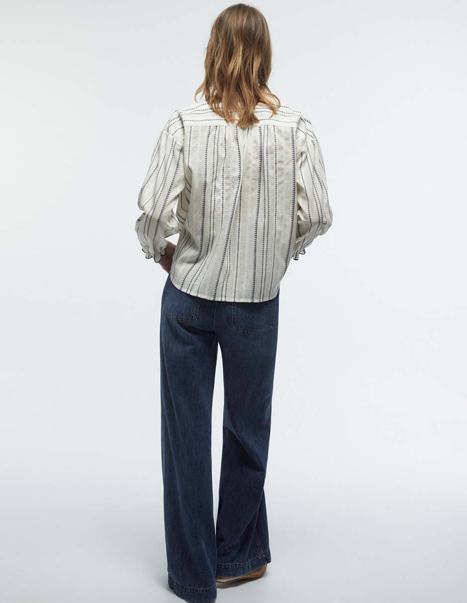 Blusa Sfera manga larga para mujer