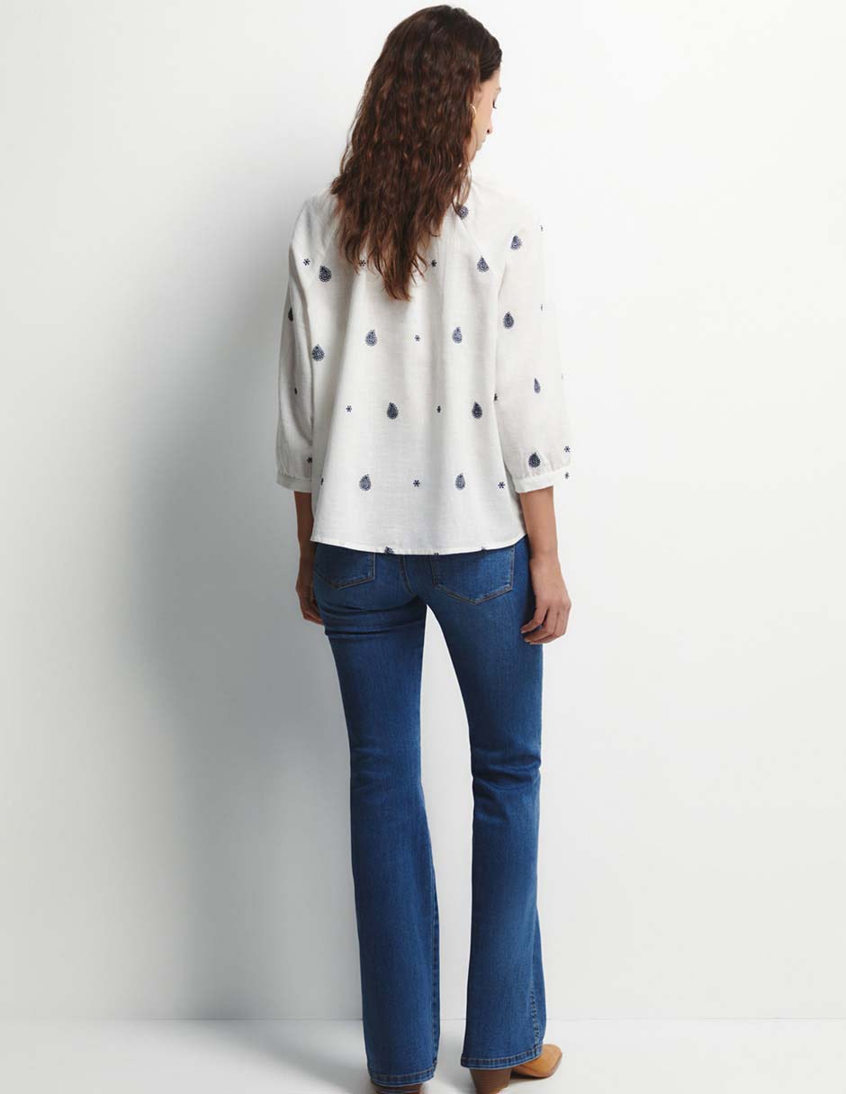 Blusa sfera manga 3/4 para mujer
