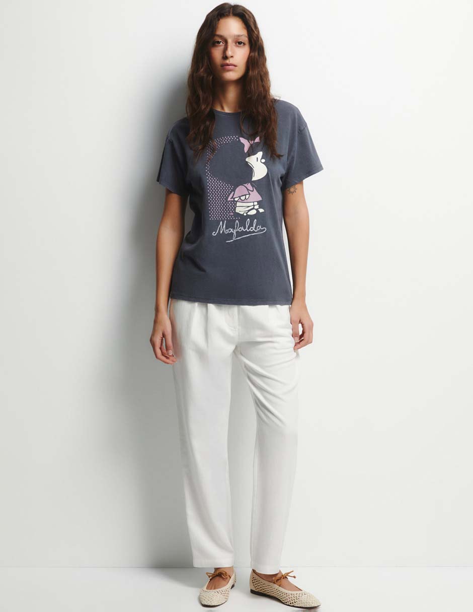 Camiseta Sfera cuello redondo manga corta de algodón