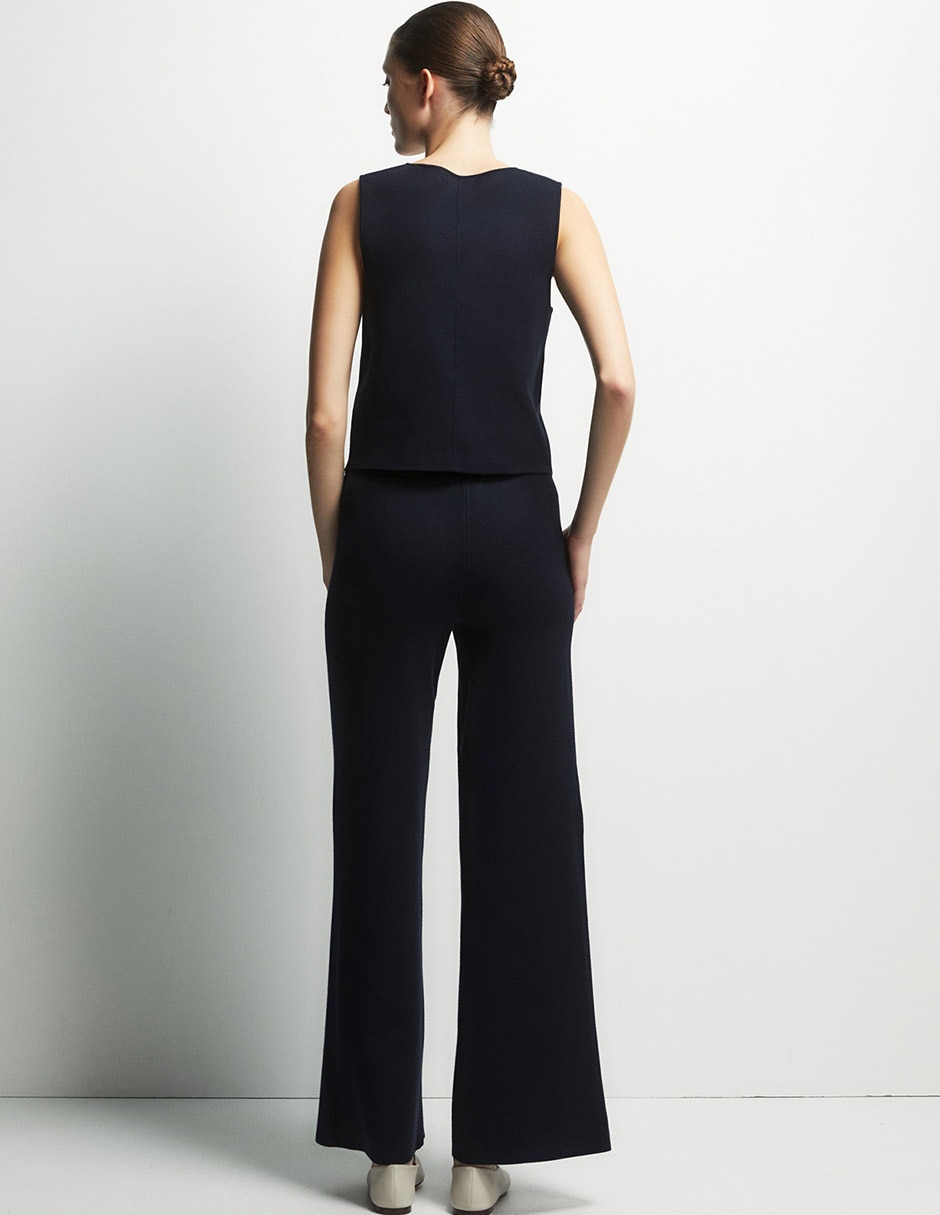 Pantalón de vestir wide leg para mujer 5