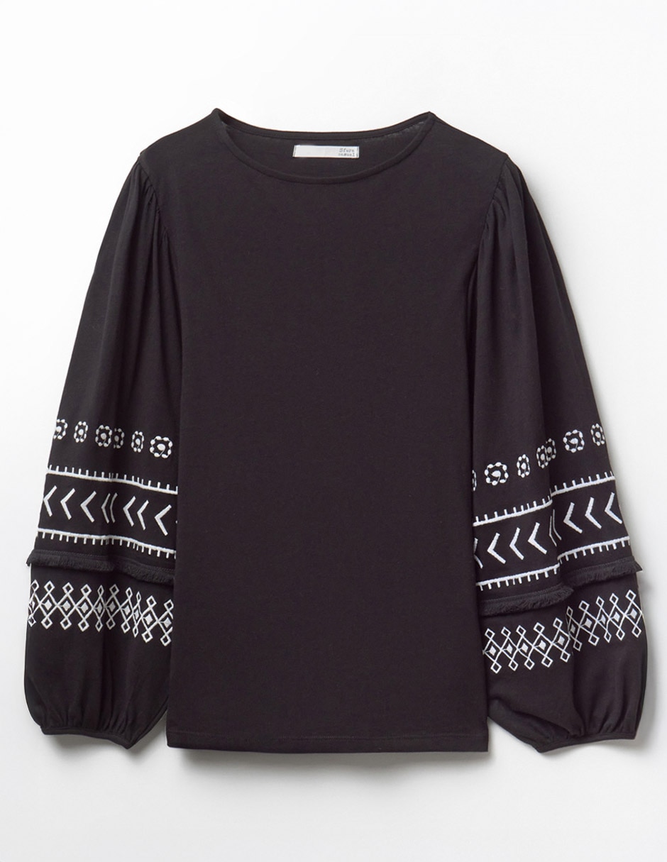 Camiseta Sfera cuello redondo manga larga