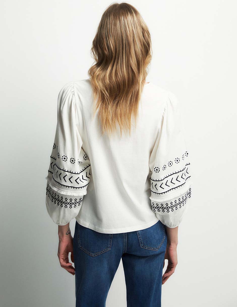 Camiseta Sfera cuello redondo manga larga