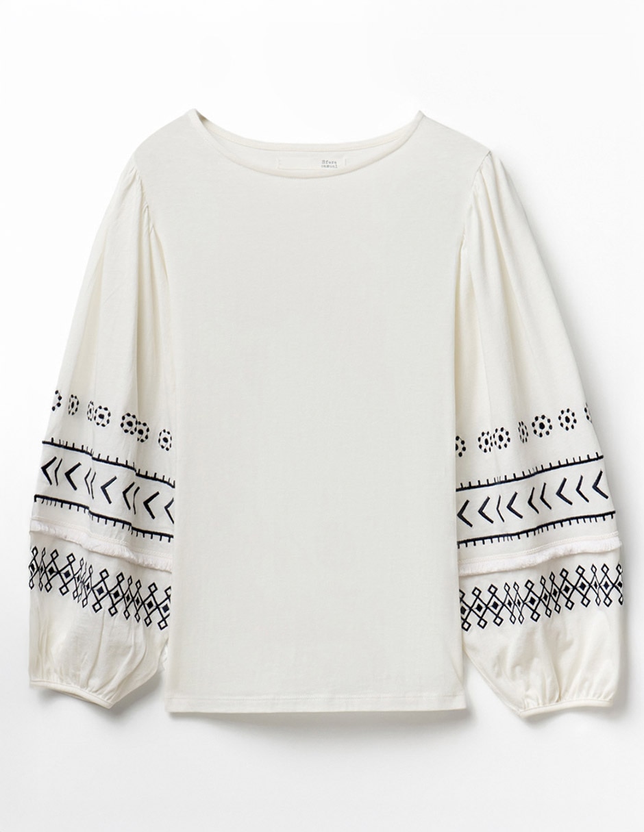 Camiseta Sfera cuello redondo manga larga