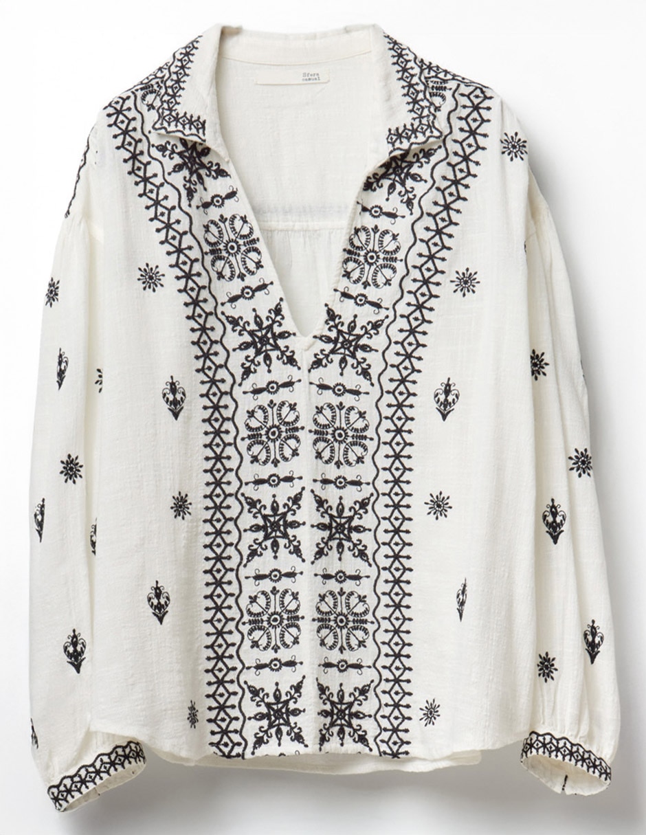 Blusa Sfera manga larga para mujer