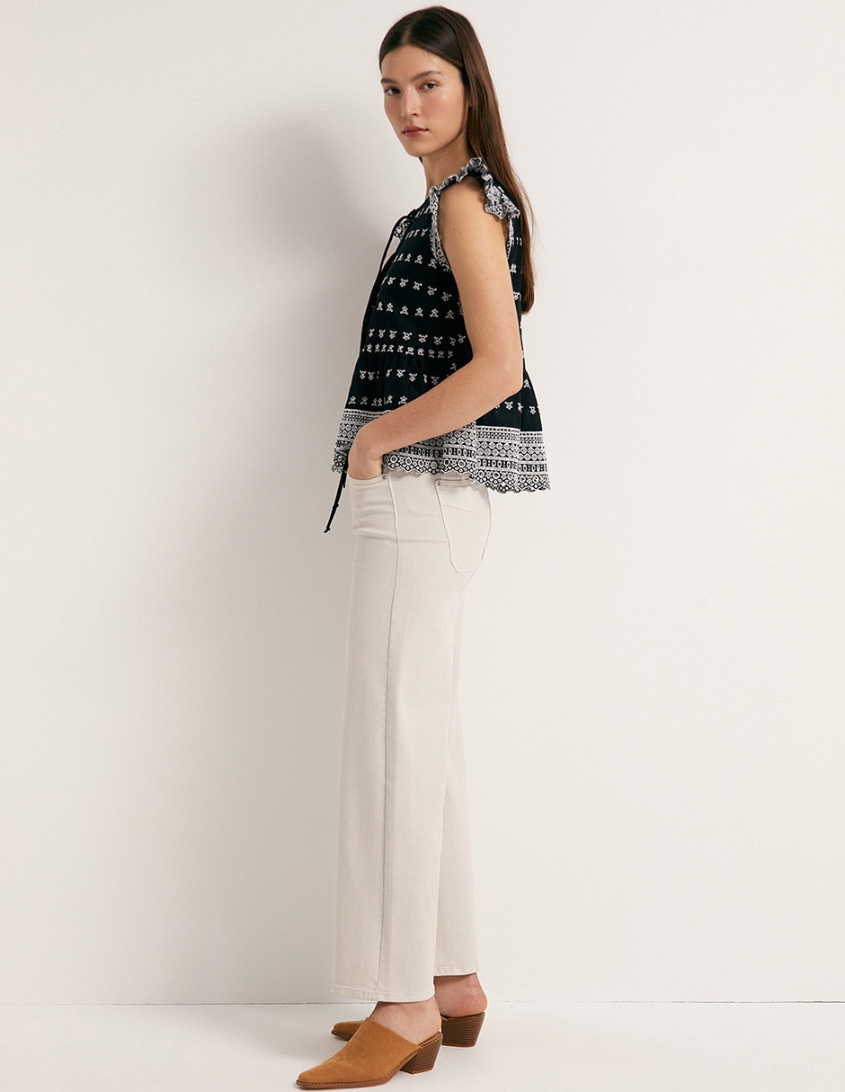 Blusa Sfera Manga Corta Para Mujer