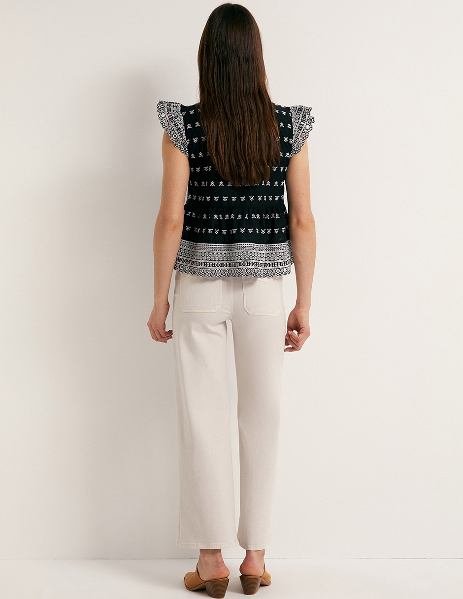 Blusa Sfera Manga Corta Para Mujer