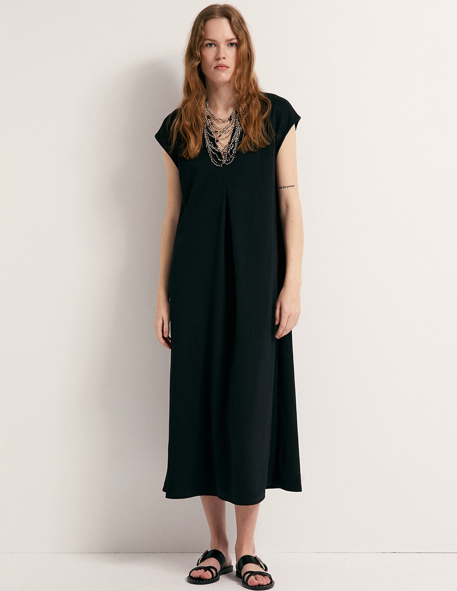 Vestido midi casual para mujer Vestido midi casual para mujer