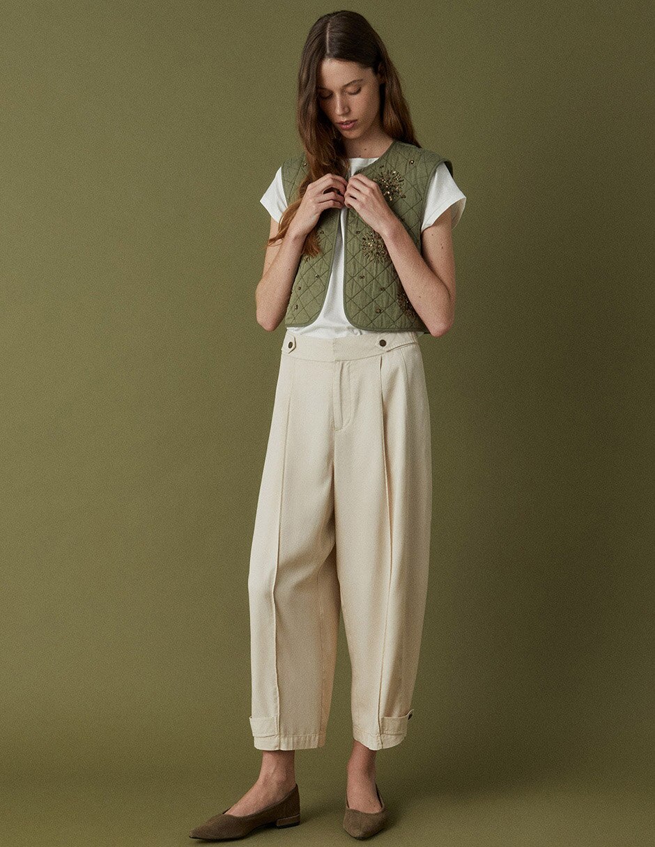 Pantalón barrel para mujer 6