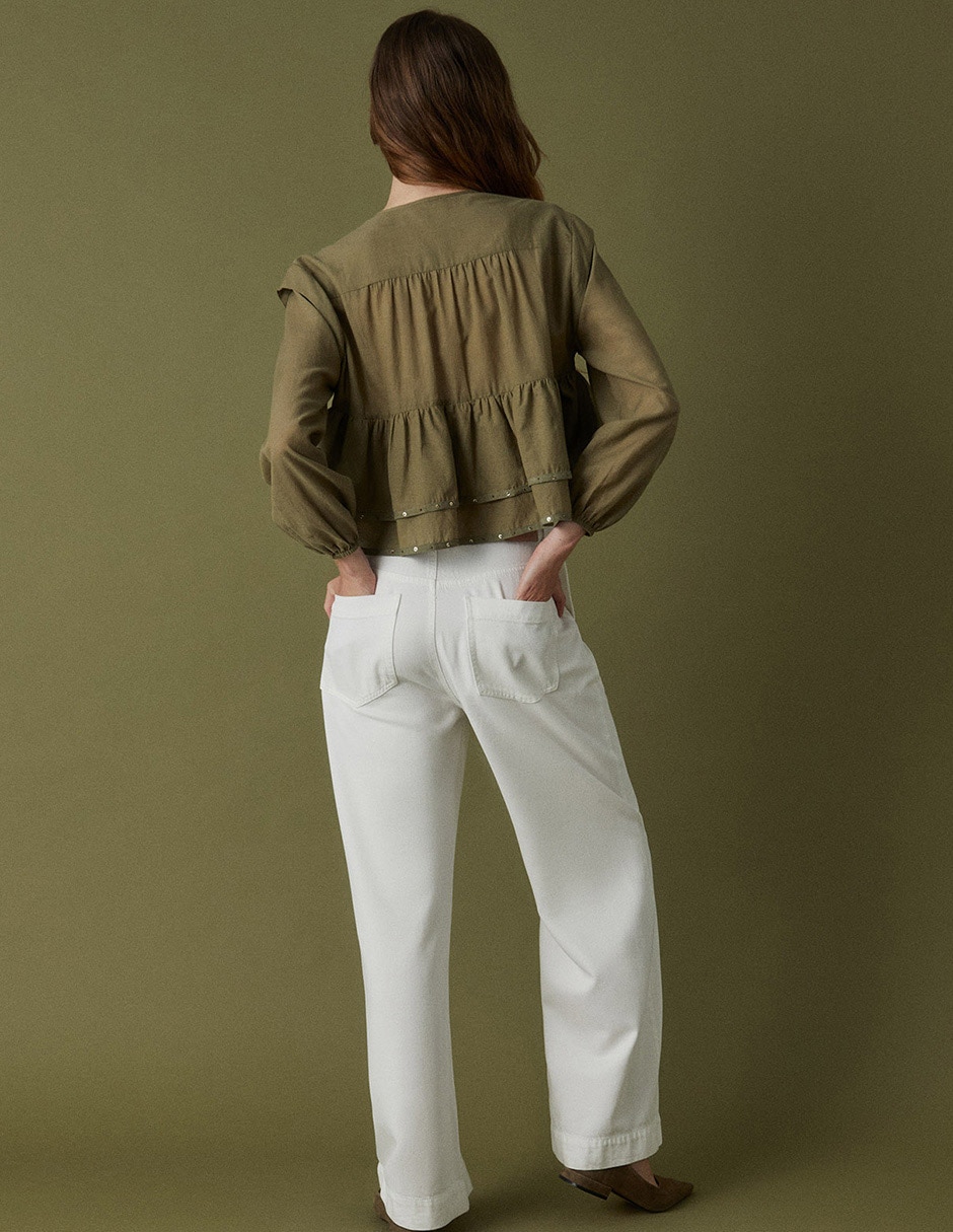 Blusa cuello redondo para mujer 2