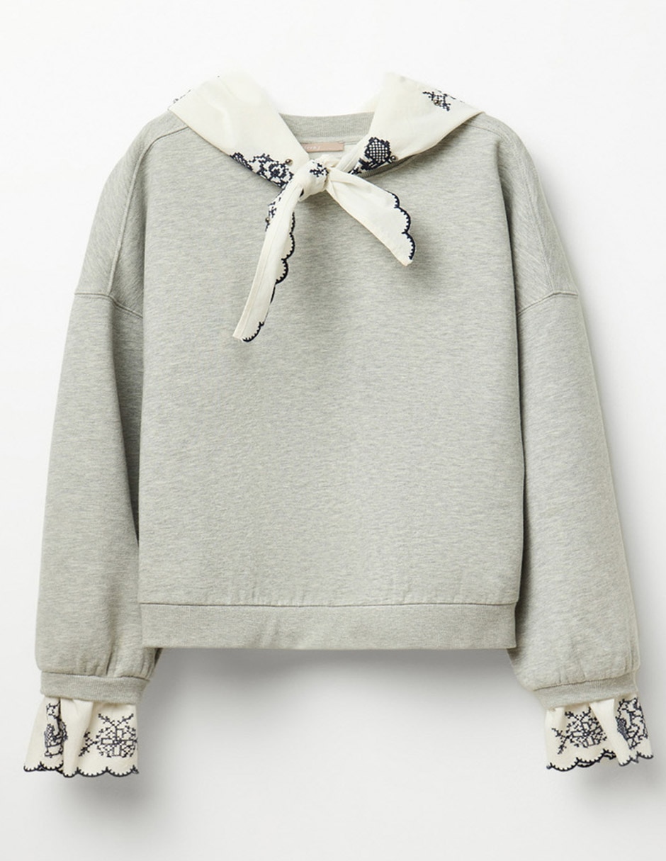 Suéter cuello redondo para mujer
