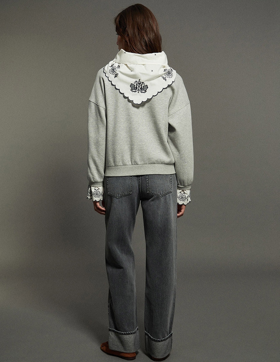 Suéter cuello redondo para mujer 2