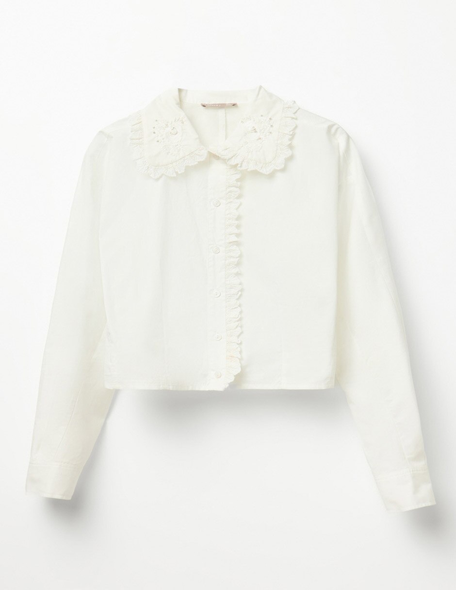 Blusa manga larga para mujer