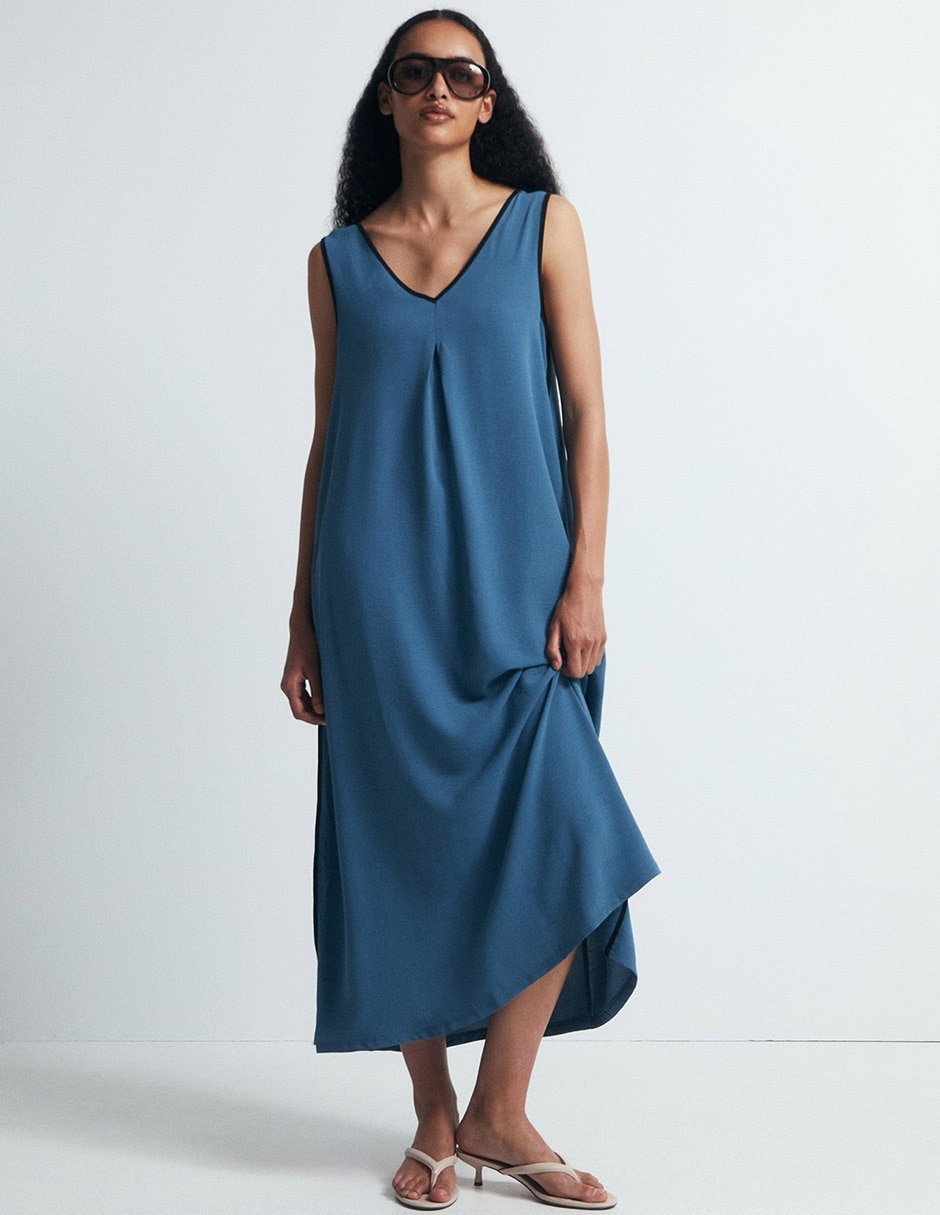 Vestido cropped casual para mujer